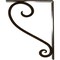 Ekena Millwork Edwards Wrought Iron Bracket, (Triple center brace), Antiqued Brass 2"W x 10"D x 12"H BKTM02X10X12TEDABS - alternate 5